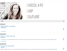 Tablet Screenshot of chocolatechipcouture.com